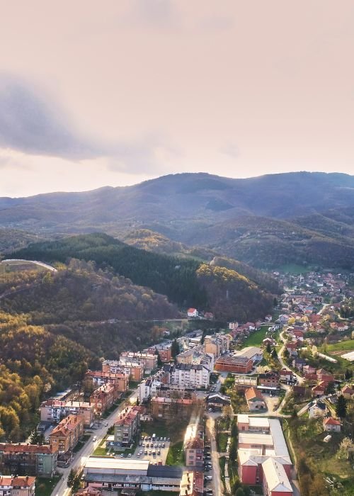 Pogled na Travnik iz zraka