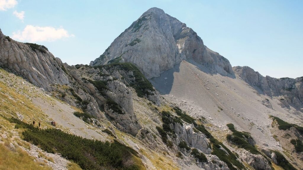 Prikaz vrha Prenj planine u Bosni i Hercegovini u blizini Mostara