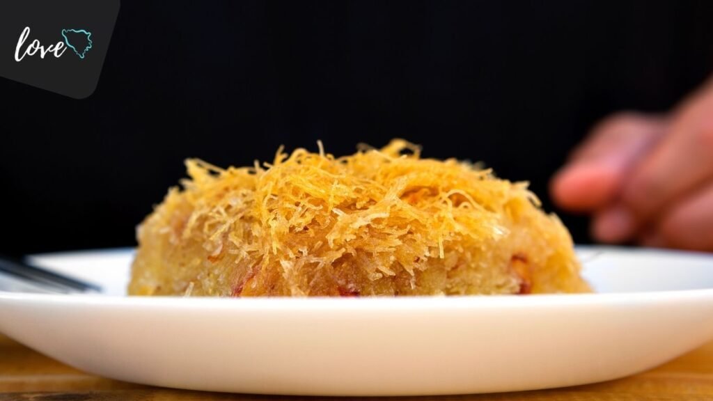 Kadaif tradicionalni kolač, karakterističan za područje Bosne